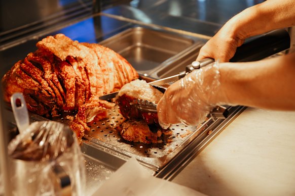 Fresh to Go’s signature roast pork that keeps Brisbane customers coming back for more.