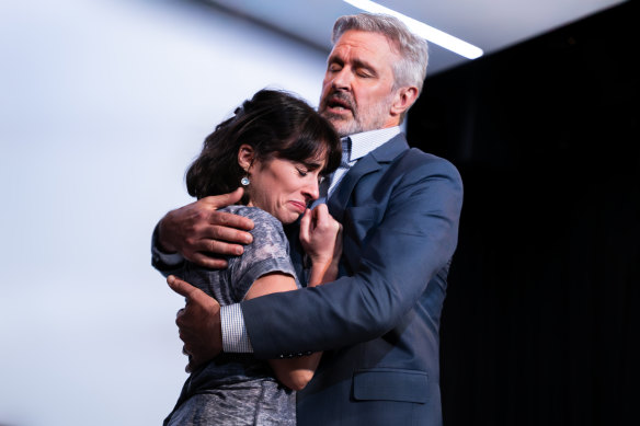 Lucinda Smith and Peter Houghton in a scene from Honour.