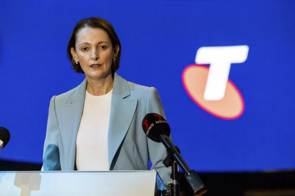 Telstra boss Vicki Brady.