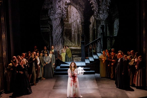 The most famous of all mad scenes is the one in Lucia di Lammermoor.