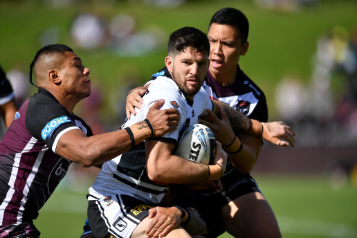 Tom Freebairn in action for Wests in NSW Cup.