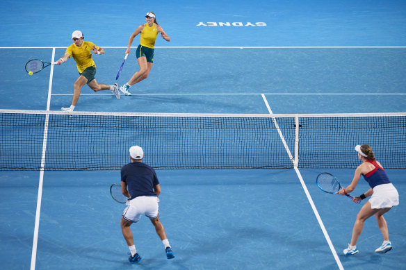 Australia and Great Britain facing off in the group stage of the 2025 United Cup