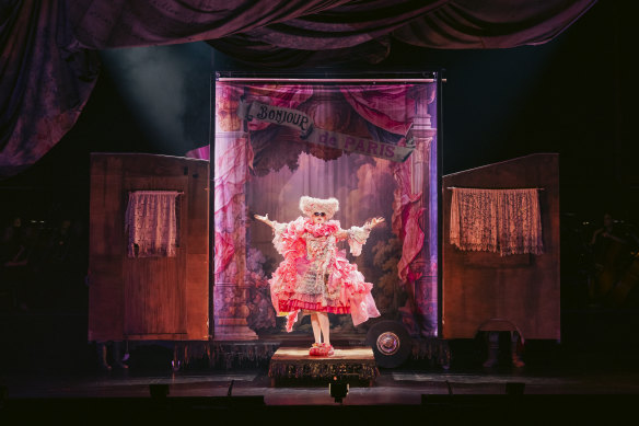 Katherine Allen in a scene from Victorian Opera’s production of Candide.