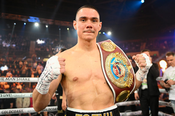 It was a quick day at the office for Tim Tszyu.
