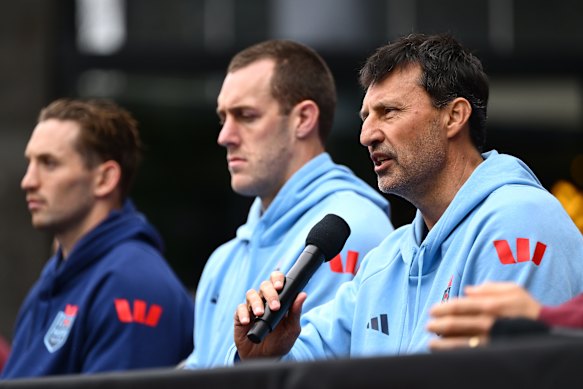 NSW coach Laurie Daley has the chance to claim a series in for the Blues in Melbourne on Wednesday night.