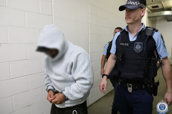 One of the men arrested after the Greenacre shooting in July this year.</p>

<p>　　