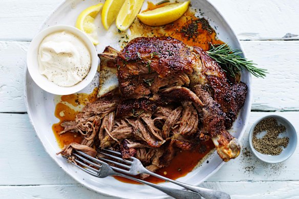 Andy likes slow-roasted lamb shoulder like Neil Perry makes.