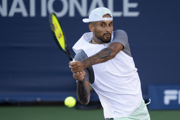 Nick Kyrgios says he probably won’t watch Serena Williams’ clash with Danka Kovinic.