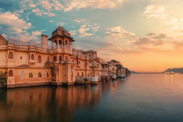 The diminutive summer retreat (now a luxury hotel) makes for a striking feature on Rajasthan’s picturesque Lake Pichola.