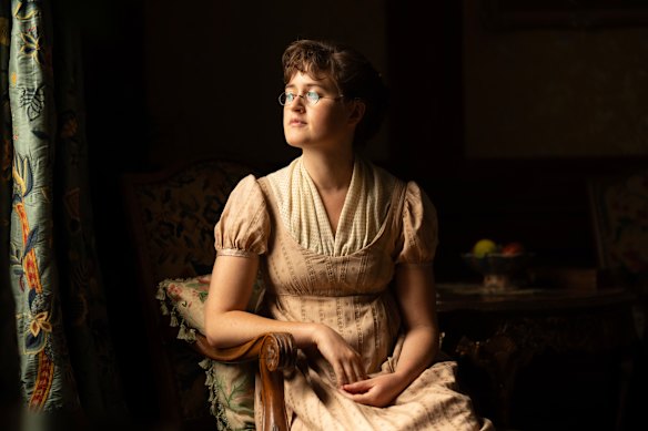Ella Bruccoleri as Mary Bennet in The Other Bennet Sister.