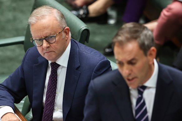 Prime Minister Anthony Albanese and Treasurer Jim Chalmers. “Albanese didn’t bomb Iran, but he will be held responsible for managing the domestic consequences.”