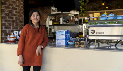 Queenie Thai, a worker at Phoodle Vietnamese Eatery.