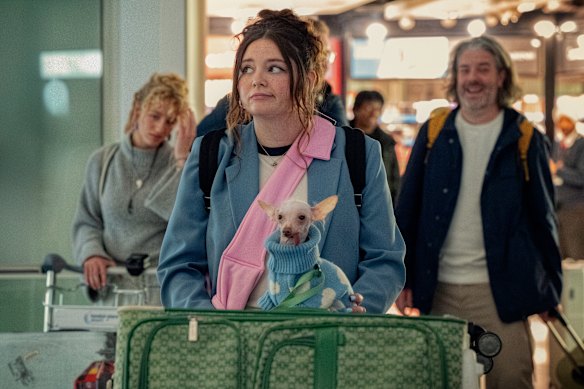 Meg Stalter stars in Lena Dunham’s new comedy Too Much.