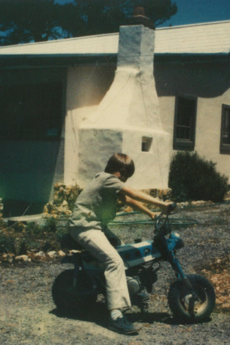 Anderson aged 12 at home in South Australia’s Mount Lofty Ranges. 