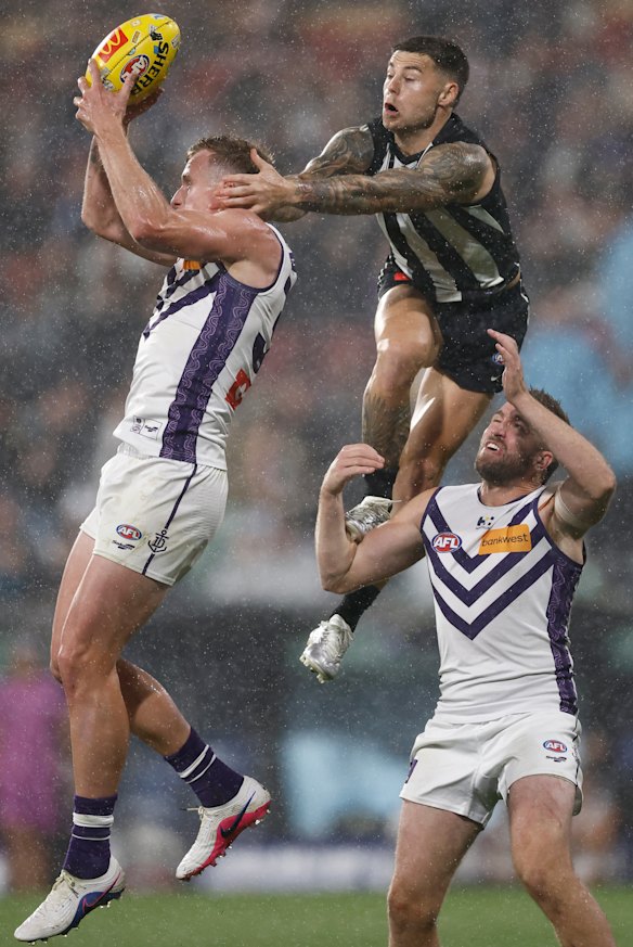 Josh Treacy took a stunning late mark in the most clutch of moments.