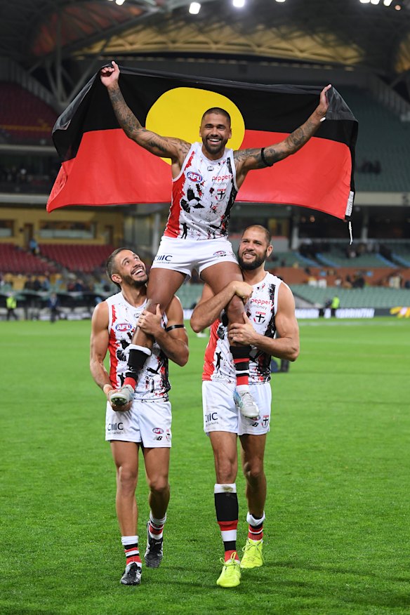 Brad Hill was the most damaging player on the park in what was his 200th game.