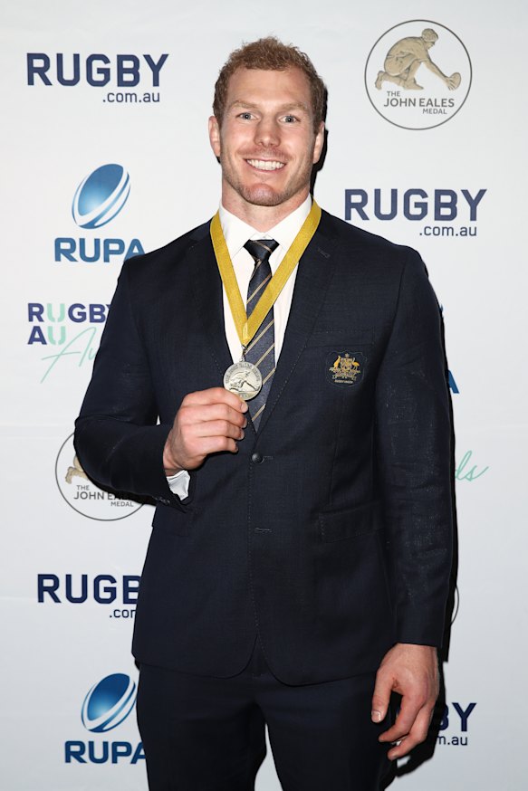 Landslide: David Pocock was a convincing winner of the John Eales Medal.