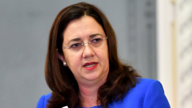 Queensland Premier Annastacia Palaszczuk is seen during Question Time on Thursday.