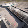 Artist’s impression of an upgraded Brisbane Airport gate, with a cutaway view of its inner workings.