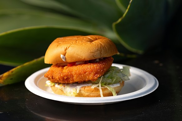 Hot fried fish sanga.