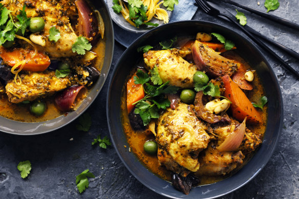 Ramsay enjoys making Moroccan tagines, similar to this recipe from Neil Perry (linked below).