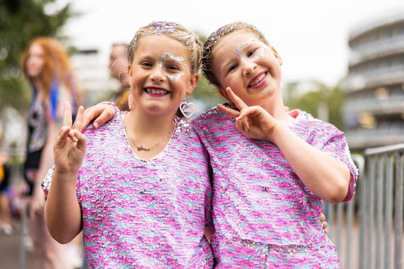 Fans attend the second night of Taylor Swift’s Sydney shows.