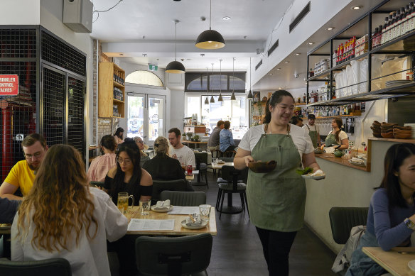 Yes, you can pay by card at Cash Only Diner. The name is a nod to all those hole-in-the-wall noodle shops where you can’t.