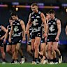 Patrick Cripps and his Blues teammates have slipped to 4-7 after their first 11 games of the season.