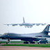A B52 bomber lands at RAF Fairford in March this year.