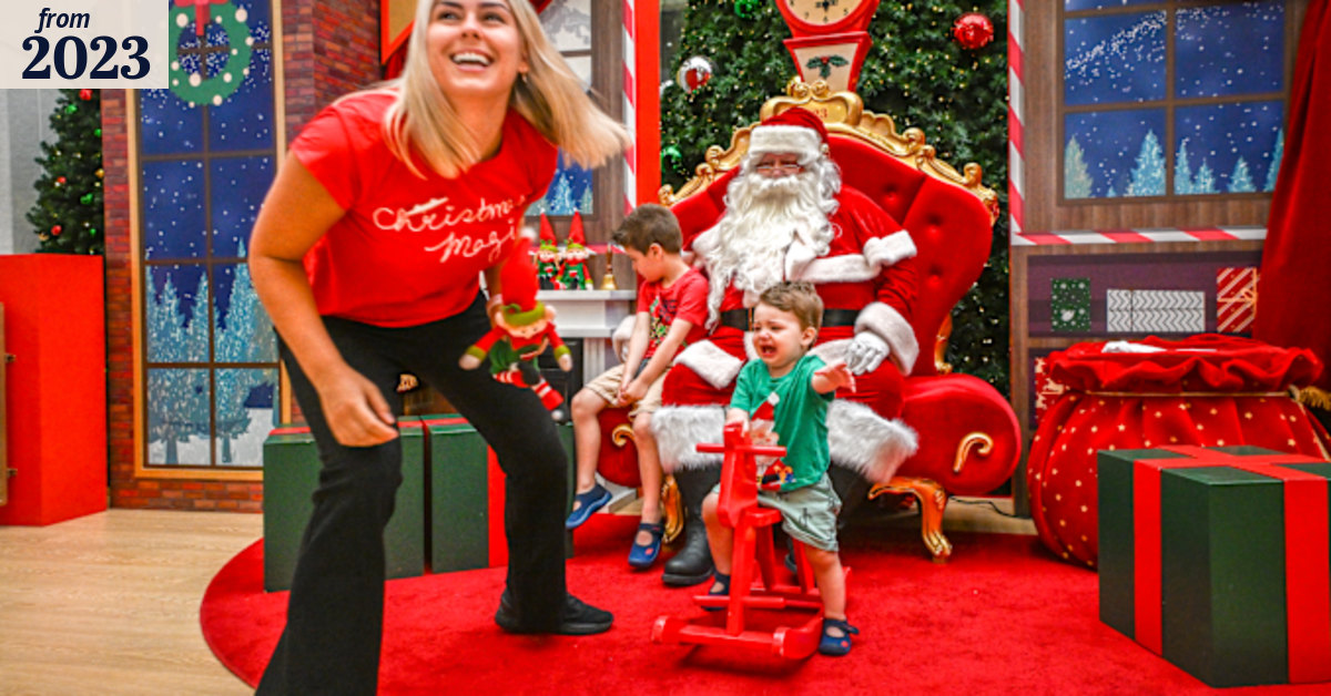 Santa at shopping centres: Inside the crazy fun of Christmas photos