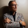 Franck Muller chief executive Nicholas Rudaz at the new Sydney boutique wearing a $352,400 Gravity Skeleton Tourbillion and Crazy Hours watch.
