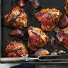 Adam Liaw’s malt vinegar baked chicken.