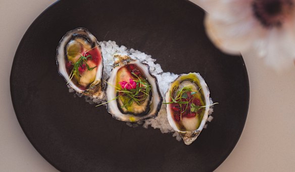 Seafood is a feature of the menu at Banks Cafe. 