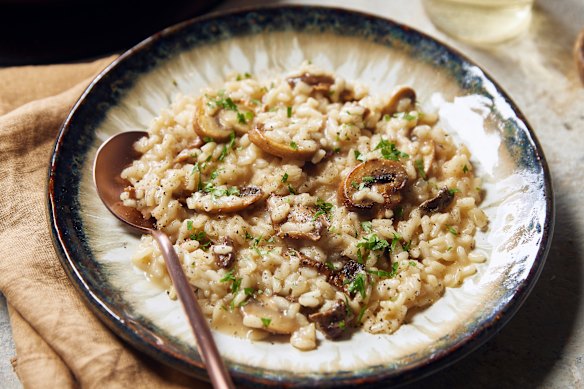 Adam Liaw recipe: Mushroom risotto.
