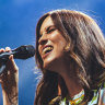 Missy Higgins performing at the Sidney Myer Music Bowl in 2019.