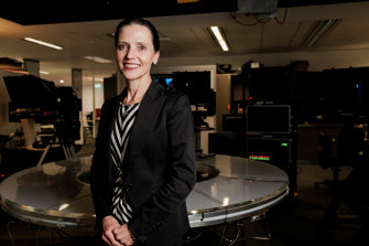 Director of news and current affairs Mandi Wicks in the broadcaster’s headquarters in Artarmon, Sydney.