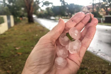 Large hail is predicted from severe thunderstorms predicted for Saturday and possibly Sunday in Greater Brisbane.
