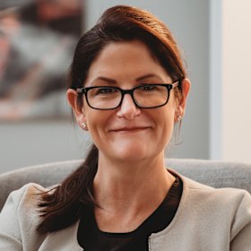 Telstra’s Alex Badenoch said the company was strongly encouraging work-from-home for office employees. 