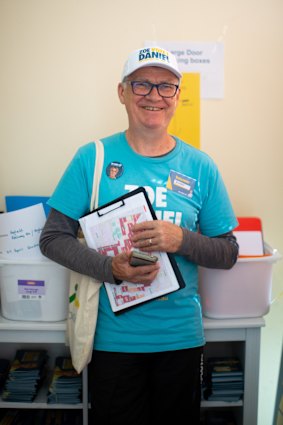 Simon Cox is in charge of Daniel’s door-knocking teams.