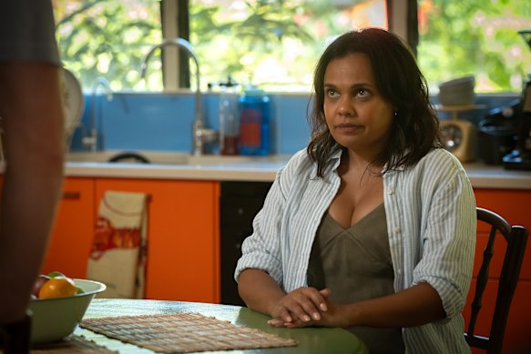 Lauren Ford (Miranda Tapsell) juggles grief with having to care for her nine-year-old niece in the warm-hearted Top End Bub. 