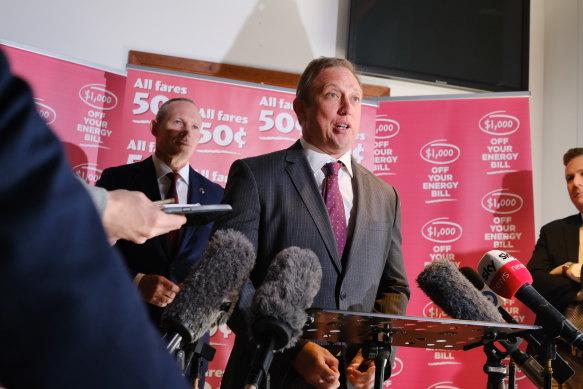 Queensland Premier Steven Miles and Energy Minister Mick de Brenni – one of two shareholding ministers in government-owned energy generator CS Energy with Treasurer Cameron Dick.