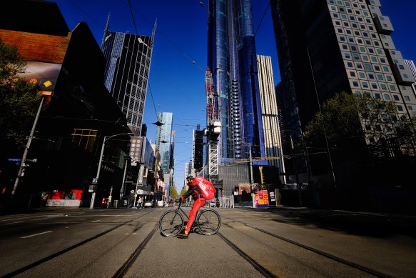 Melbourne in lockdown.