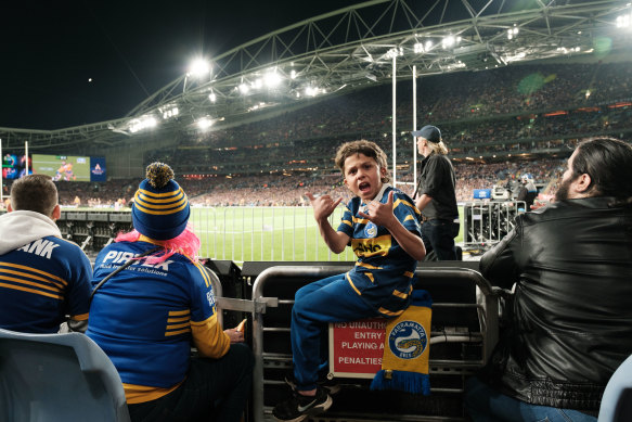 The 2022 NRL Grand Final at Sydney’s Accor Stadium, which Peter V’landys had threatened to take to Brisbane.