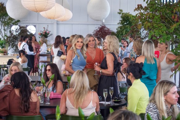 Attendees at the Mercedes-Benz ladies lunch at the grand prix on Thursday.