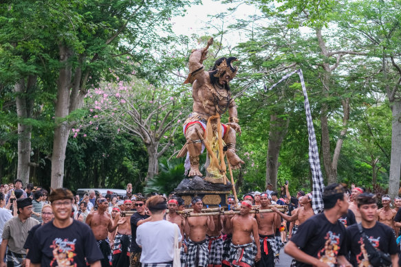 Ogoh-Ogoh on parade.