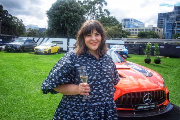 Julia Busuttil Nishimura  attending the ladies grand prix lunch. 