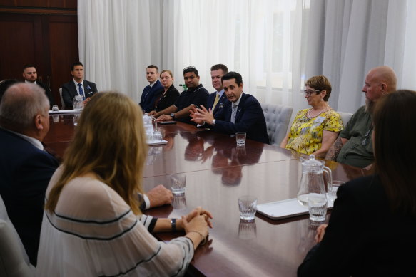Victims and advocates met with LNP MPs, including Premier David Crisafulli, before the passage of the “Making Queensland Safer” laws.