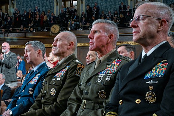 General Randy George (second from left) was dismissed without explanation in April.