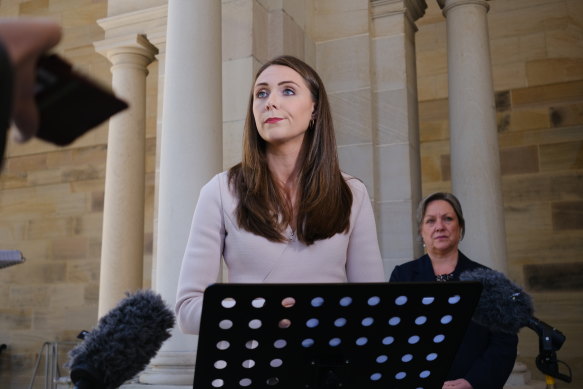 “While we acknowledge the outcome of the election and the policy that was taken to it by the LNP, that policy was in slogan and infancy form at best,” Labor’s shadow attorney-general Meaghan Scanlon said.