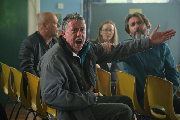 The rift over the miners’ strike is personal for Dean Simmons (Sean Gilder), who is regularly harangued for crossing the 1984 picket line.